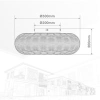 Ventilador DC de Techo LED  Garsaco Matera 20W, 3 Tipos de Luz, Control Remoto, Efecto Madera - details 5