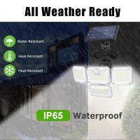 Lámpara Solar LED 333 Exteriores Con Sensor De Movimiento Y Inducción Humana 3 Modos IP65 Impermeable Para Garage Jardín Pasillo Y Pared - details 3