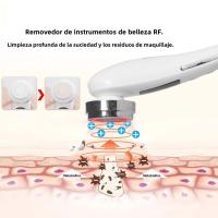 Masajeador Facial De 5 En 1 EMS Microcurrent Rejuvenecimiento De Piel Tensión Elevación LED Antiarrugas Dispositivo De Compresión Caliente Para Cuello Y Rostro - details 9