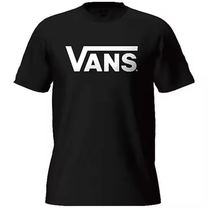 Camiseta de Manga Corta Vans Classic para hombre en color negro - 1