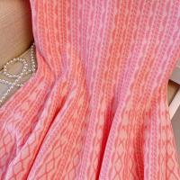 Nuevo Vestido Corto De Verano Para Mujer Estilo Francés Con Cuello En V Manga Corta Ajustado A-Line Con Volúmenes En La Cintura Y Falda Alta - details 5
