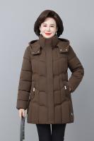 Abrigo De Invierno Para Mujer Con Capucha Acolchado Y Bolsillos Cremallera Cierre De Cremallera Material De Algodón Y Poliéster Estilo Casual - details 17