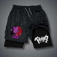 Shorts Deportivos De Performancia 2 En 1 Para Hombre Y Mujer Con Estampado Anime Ropa Deportiva Transpirable Secado Rápido Mesh Para Gimnasio Y Fitness - details 1