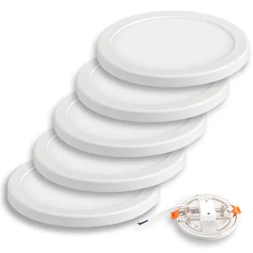 TECNOLUX EURO Panel LED Empotrable Hebilla ajustable 20W Ø230cm 6400K Luz Fria (Pack 5) - 1