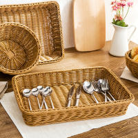 Cesta De Frutas Tejida a Mano De Imitación De Rattan Para Almacenamiento En Casa Y Cocina Tamaño round 20/25/30cm Caja De Almacenamiento Ecológica - details 10