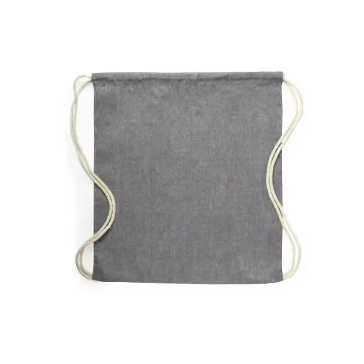 Mochila de algodón reciclado KONIM Negro - Práctica y ecológica para llevar todo lo que necesitas - 1