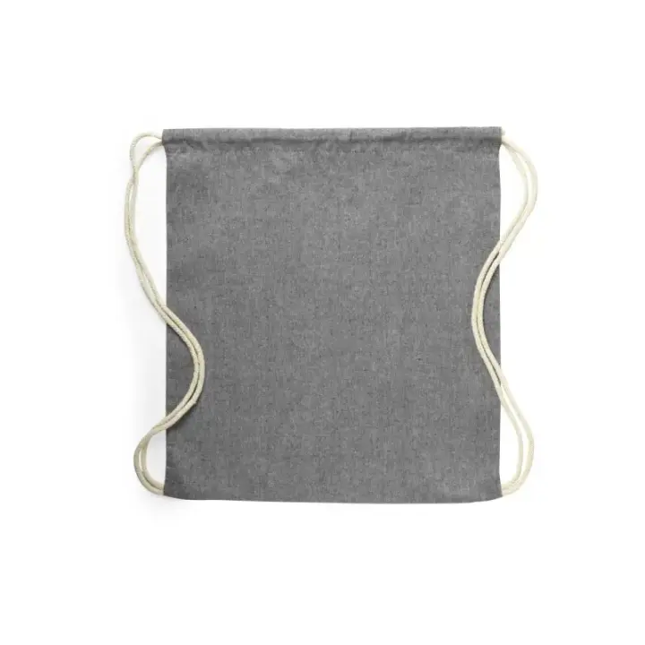 Mochila de algodón reciclado KONIM Negro - Práctica y ecológica para llevar todo lo que necesitas - 1