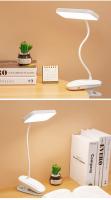 Lámpara De Escritorio Flexible 360° Con Clip Y USB Luz Nocturna Ajustable Para Dormitorio Estudio Lectura Oficina - details 6