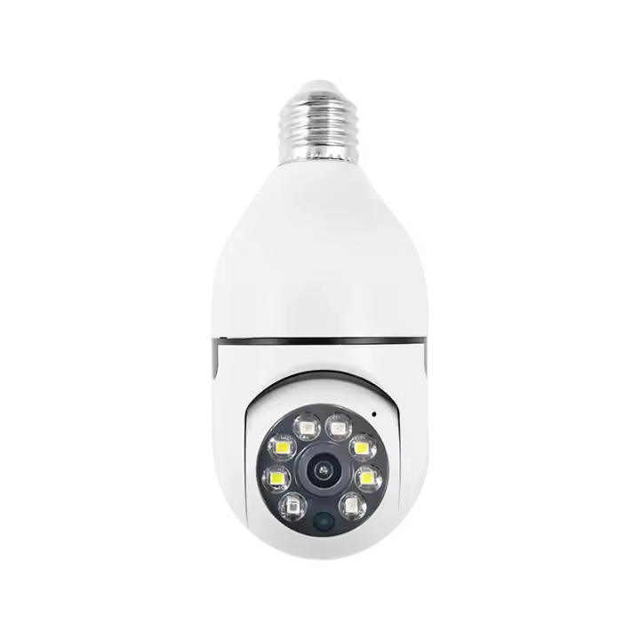 Cámara IP V380 Bulb 1080P 5MP Monitoreo De Seguridad Doméstica Inalámbrico 360 Grados Con Alarma Local Y Visión Nocturna WiFi Para Niños - 1