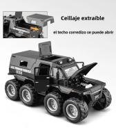 Modelo De Coche De Aleación 1/32 Avtoros Shaman 8x8 ATV De Rusia Con Sonido Y Luz Simulación De Coche Metálico Regalos De Colección Para Niños Y Adultos - details 2
