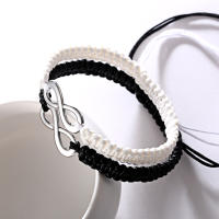 Juego De 2 Pulseras Infinito Hechas a Mano Retro Para Hombres Y Parejas Pulseras De Amistad Joyería Infinita Con Cierre De Toque - details 0