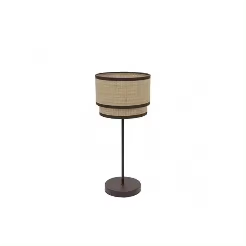 Sobremesa Roque 1xe14 Natural/marron 41x18x18 Cm - 1