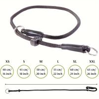 Correa De Entrenamiento Para Perros Con Collar De Deslizamiento Ajustable De Poliéster Durable Con Anillo De Ahogamiento Para Entrenamiento De Comportamiento No Asfixiante - details 0