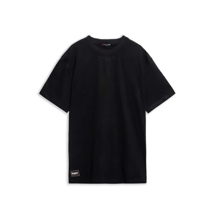 Camiseta Area Zero Negra Gangster Rap Oversized Tee - 1