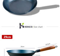Sartén De Hierro Frying Pan Antiadherente 27/29/31cm Para Pancakes Y Carne Universal Para Fogón Y Inducción Cocina Doméstica - details 1