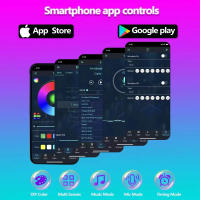 LED Strip Lights Firework Smart Con Control Remoto Y App Sincronización Con Música Para Decoración De Habitaciones Y Fiestas Navideñas - details 10