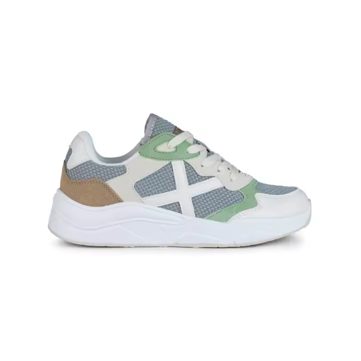 Zapatillas munich mali 36 gris verde de mujer. - 1