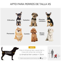 PawHut Cochecito para Mascotas Plegable Carrito para Perros Desmontable Acero Tela Oxford Ruedas Giratorias Frenos Ventana para Perros Gatos Pequeñitos 67x45x96 cm - details 7