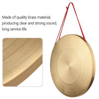Gong De Mano 22/30cm En Latón Para Cifra De Ópera Con Martillo Redondo De Juguete Instrumento De Percusión - details 4