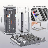 Juego De Destornilladores Eléctricos De Precisión 124 En 1 Multifuncional Con Bits Magnéticos Phillips Y Torx Para Teléfonos Móviles Y Portátiles - details 2