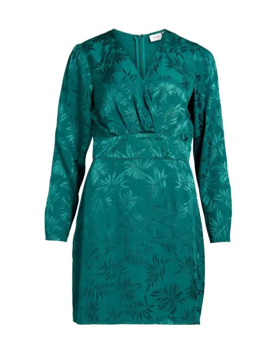 Vestido Vila Tike turquesa estampado de hojas  para mujer - 1