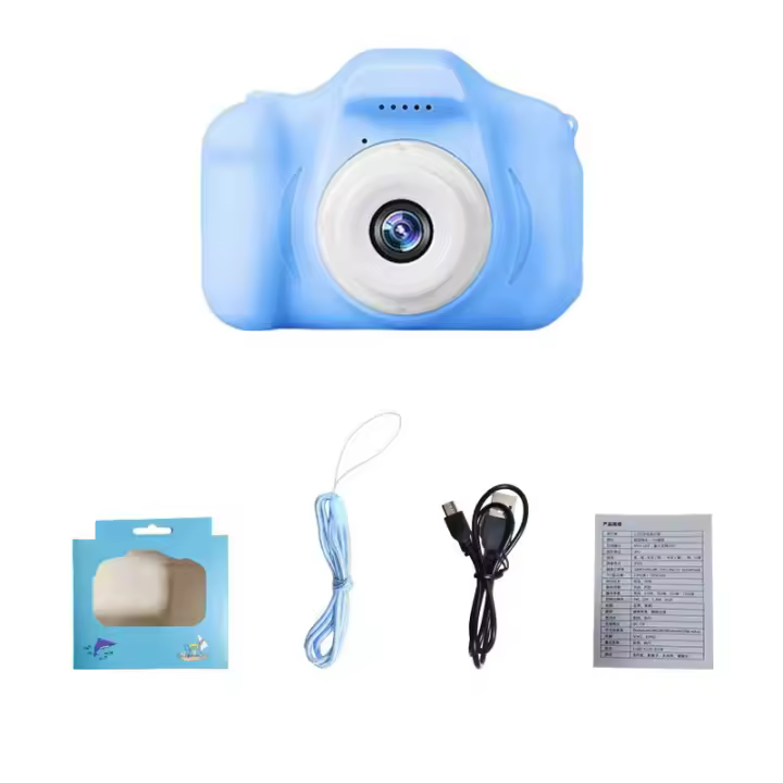 Cámara Infantil Impermeable 1080P HD with Pantalla de Vídeo Juguetes de Fotografía at Aire Libre con Dibujos Animados Lindos Y 8 Millones de Píxeles Bathería Incluida para Niños - 1