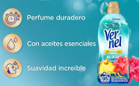 Vernel Suavizante Concentrado para la Ropa Aromaterapia Maldivas Relajantes 60 Lavados, Pack 4x60 = 240 Dosis, Suavizante Líquido Para Lavadora, Fórmula Duo-Caps, Perfume Duradero hasta 200 días, Ropa Suave, Protege las fibras y Facilita el Planchado - details 2