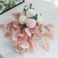 Bola De Hojas De Eucalipto Artificial 1pc Decoración Para Bodas Y Casamientos Bouquet De Crisantemo Para Decoración De Habitaciones Y Fiestas - details 6