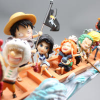 Figura De Anime One Piece Luffy Y Amigos Serie Carrera De Barco Dragón Decoración De Escritorio Regalo Colección De Modelos PVC Para Fans De La Edad De 14 Años O Más - details 10