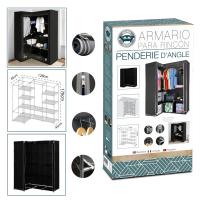 STARLEY-Armario Organizador De Tela Para Rincones,Armario de Almacenamiento de Tela no Tejida,Organizador de Almacenamiento para Dormitorio 128 x 45 x 170 cm - details 3