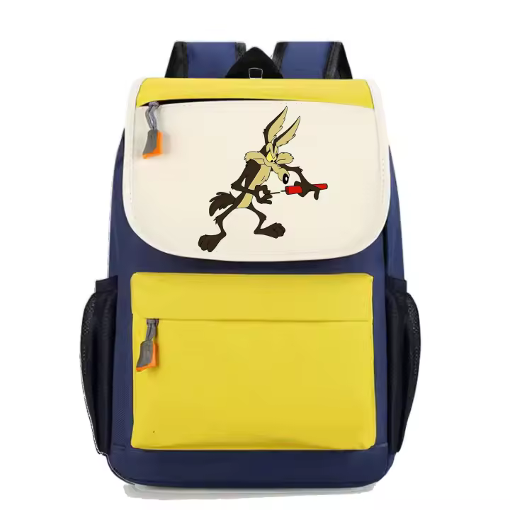 Mochila Correcaminos y Coyote. Varios colores. Ideal para la escuela. Colegio. Senderismo. Excursiones. Multiples bolsillos - 1
