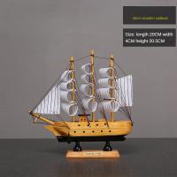 Nueva Adorno De Barco De Madera Simulación De Viaje Sin Problemas Para Decoración De Escritorio Y Ventana Del Salón Regalo - details 3