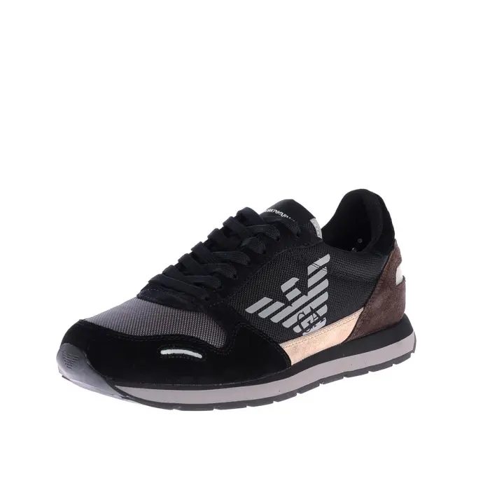 Emporio Armani Zapatillas Zapatos de Hombre Negro X4X215 XL200 N762 - 1