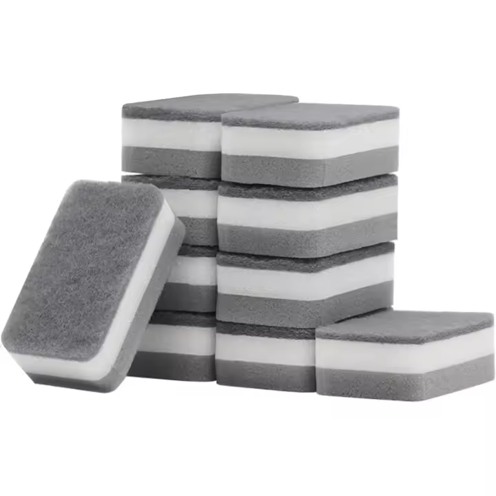 10 esponjas mágicas de melamina extra gruesas sin químicos (a granel) - 1