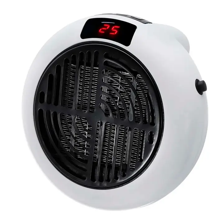 Calefactor portátil de bajo consumo con mando a distancia | Potencia: 900 W | Temperatura ajustable y calentamiento rápido | Para el baño, casa, oficina | Temporizador programable - 1