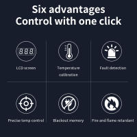 Controlador De Temperatura Digital AL11G-T1 Enchufe Con Termostato Regulador De Calor AC 110-220V Con Sensor NTC Enchufe De Enlace EU Para El Hogar - details 1