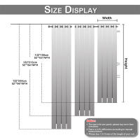 Cortinas De Blackout Tejidas 100% Gruesas Para Invierno Con Anillas Listas Para Instalar Para Sala De Estar Dormitorio Decoración Y Aislamiento De Luz - details 1