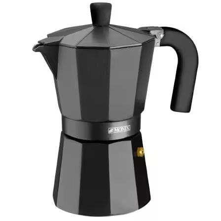Cafetera Italiana Monix Noir M640009/ 9 Tazas/ Negra - 1