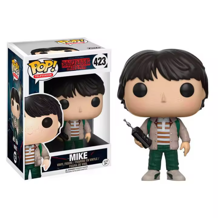 Figura Funko Pop Stranger Things Mike With Walkie Talkie-Figura de Vinilo Coleccionable - Idea de Regalo- Mercancia Oficial - Juguetes para Niños y Adultos - Movies Fans - Muñeco para Coleccionistas y Exposición - 1