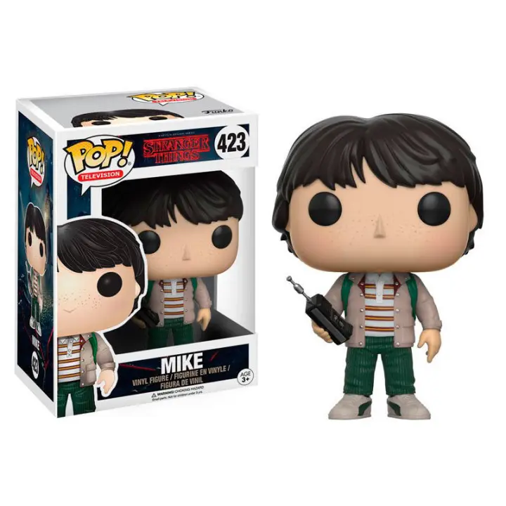 Figura Funko Pop Stranger Things Mike With Walkie Talkie-Figura de Vinilo Coleccionable - Idea de Regalo- Mercancia Oficial - Juguetes para Niños y Adultos - Movies Fans - Muñeco para Coleccionistas y Exposición - 1