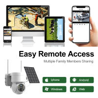 Cámara Solar Inalámbrica HD 1080P 2/4MP Con Batería De 7800mAh Detectores PIR PTZ Wifi CCTV Surveillance IP iCSee Para Seguridad Doméstica - details 5