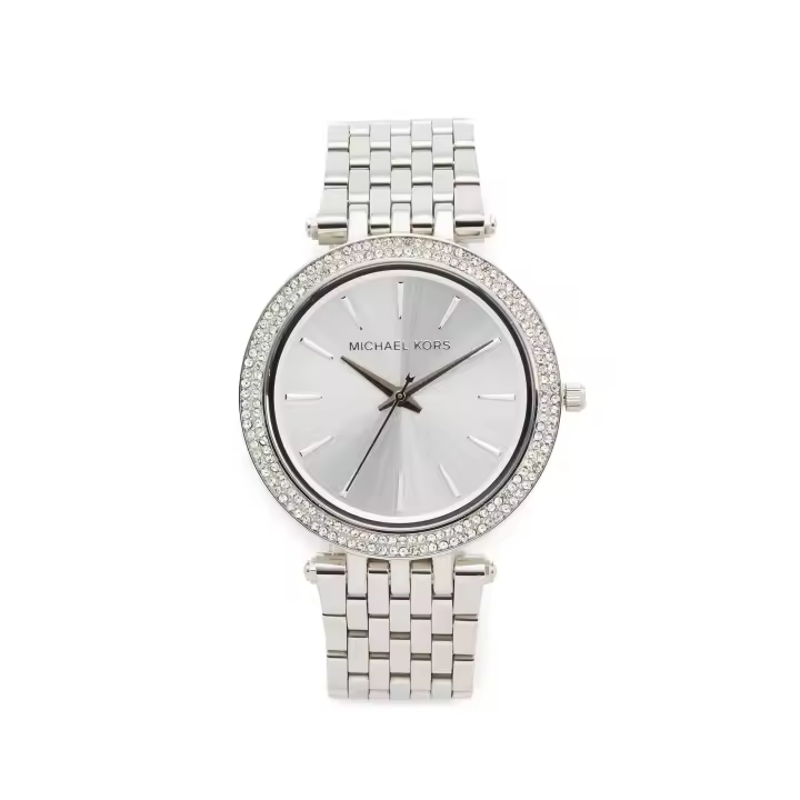 Michae l Ko rs Reloj Darci para Mujer, Movimiento de Cuarzo de Tres Agujas en Tono Plateado con Correa de Acero Inoxidable MK3190 - 1