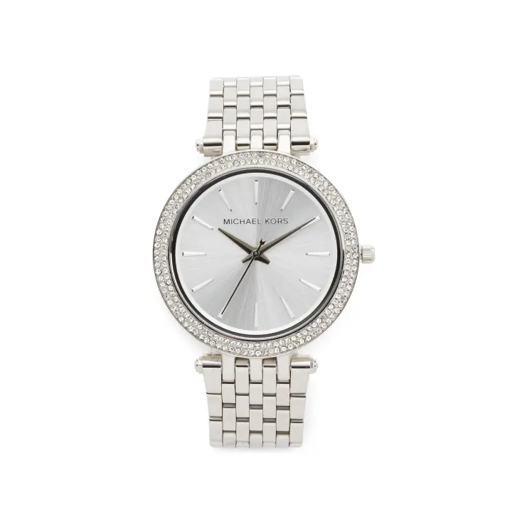 Michae-l Ko rs Reloj Darci para Mujer, Movimiento de Cuarzo de Tres Agujas en Tono Plateado con Correa de Acero Inoxidable MK3190 - 1