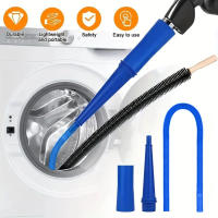 Kit De Limpieza De Ventilador De Secadora Con Adornelamiento De Aspiradora Flexible Y Guía De Hilo Para Eliminar Pelusa Y Pantalla De Linterna - details 0