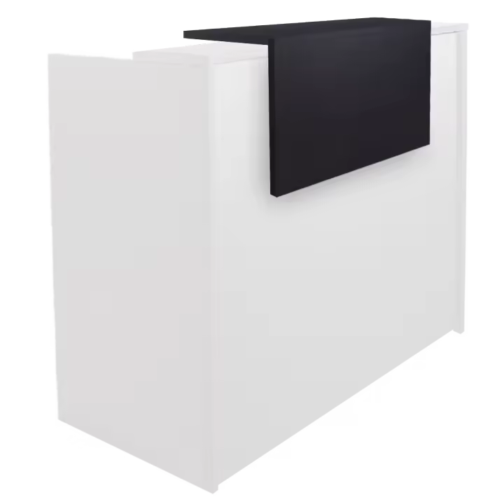 OFILIKE. Mostrador de Recepción para Negocios, Basic Flotante. Mueble de Recepción de Fácil Montaje. Color Gris Grafito - 1