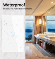 Interruptor Inteligente WiFi Aubess TUYA Para USA Sin Cable Neutro/O Con Cable Neutro 120 Tipo Panel De Pared Táctil Compatible Con Alexa Google Home - details 5