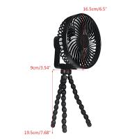 Ventilador de escretorio recargable con Luz Nocturna, 2000 mAh - details 2