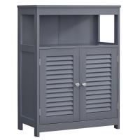 Armario de baño con 2 puertas estilo persiana, organizador versátil, diseño rústico, cocina, dormitorio y salón - details 8