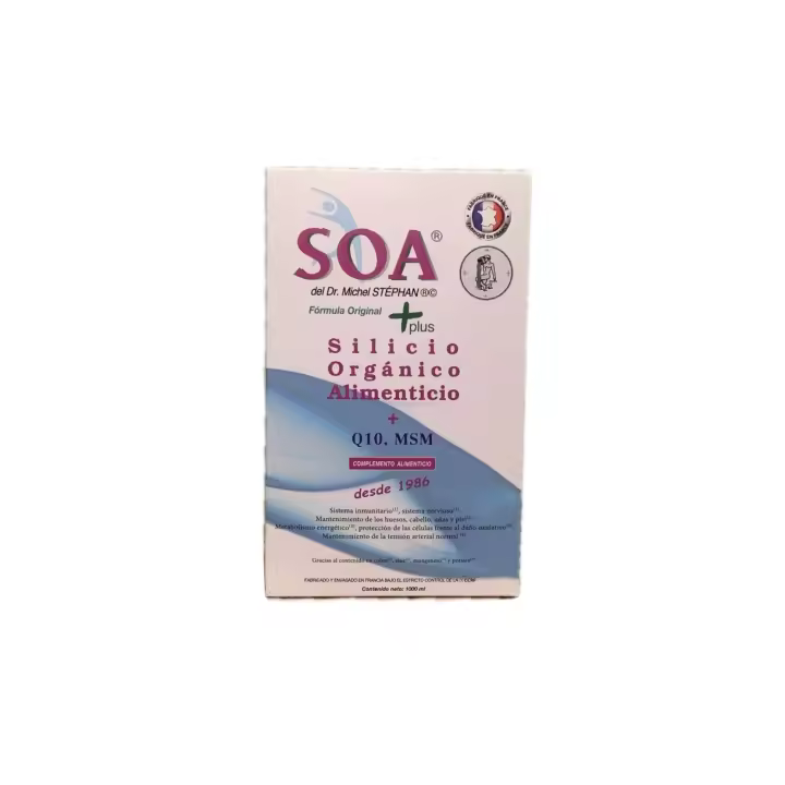 Soa 1l. Silicio orgánico. Holistic Soa. Contribuye al buen funcionamiento de cabello piel y uñas, así como articulaciones y músculos. - 1