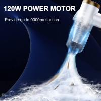 Aspirora de Mano Portátil para Automóvil, Powerful Suction de 9000 PA, Mini plegable, Inalámbrico y Recargable USB - Ideal para Coche/Teclado - details 11